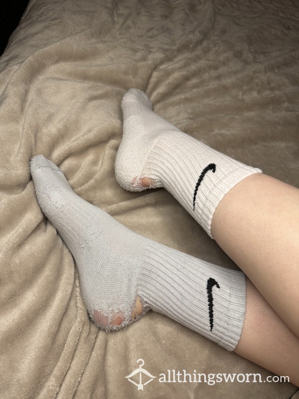 Well Loved Socks With Massive Holes