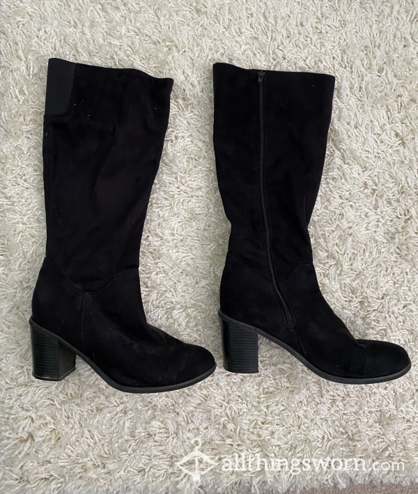 Well Loved Suede Knee High Boots UK Size 8