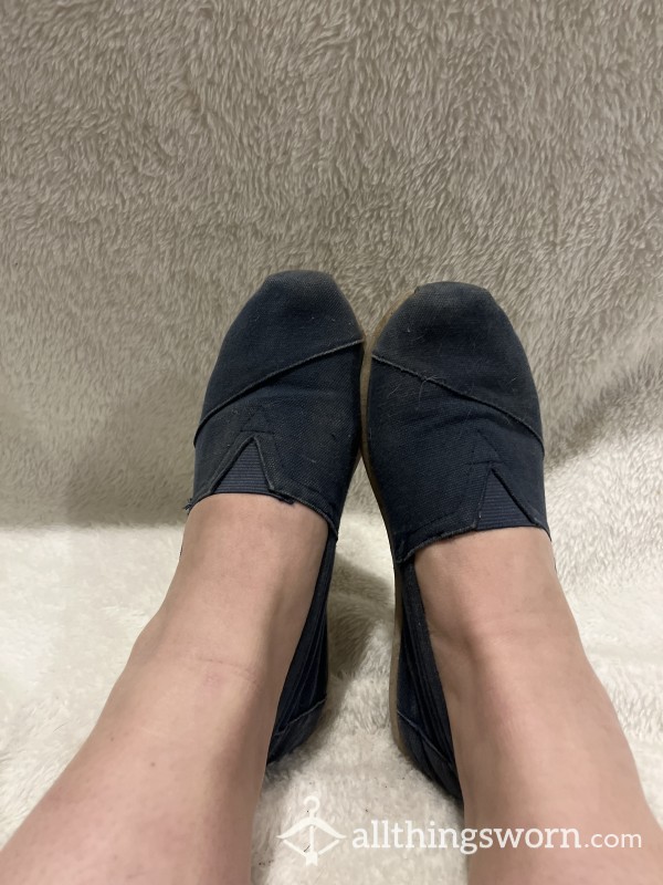 Well Loved Toms Very Well Worn In By Petite Feet, Just For You 💙