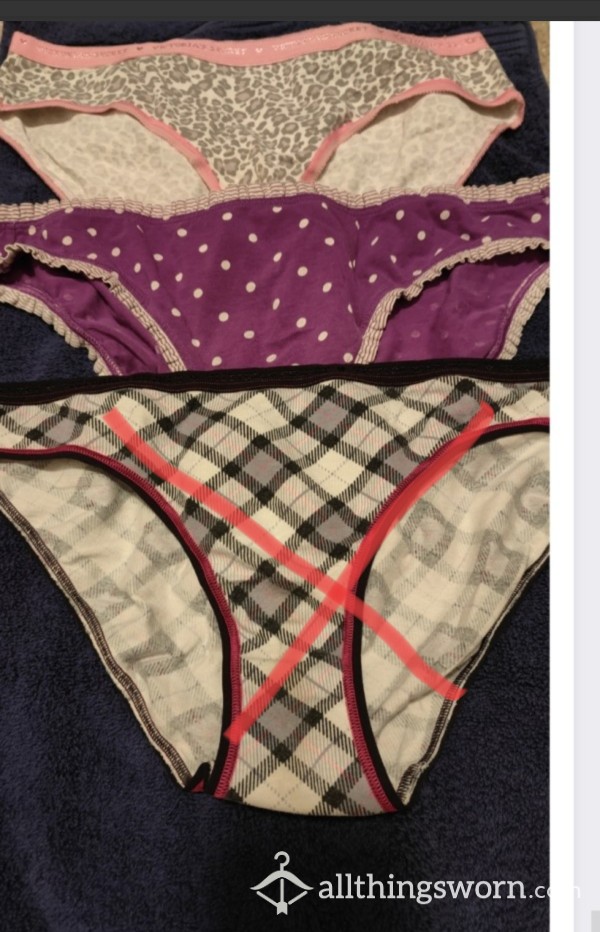 Well Loved VS Cotton Bikinis Sz M Or Both For $40!