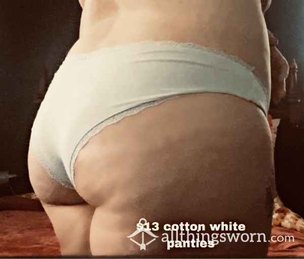 Well-Loved White Cotton Panties