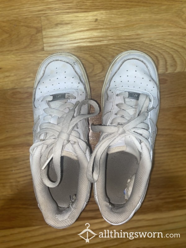 WELL LOVED White Nike Air Force Ones