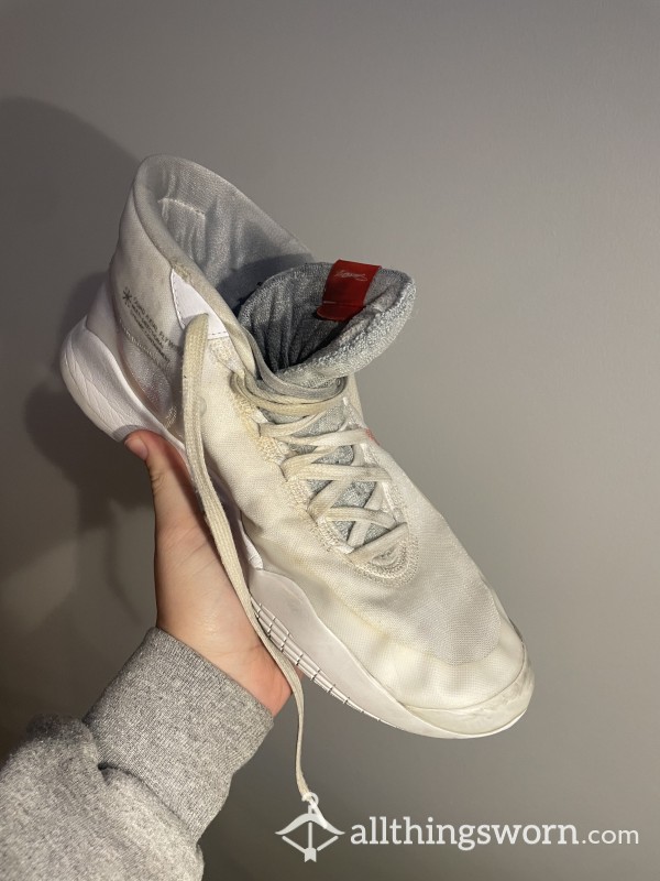 Well Used Game-Worn Nike Basketball Shoes