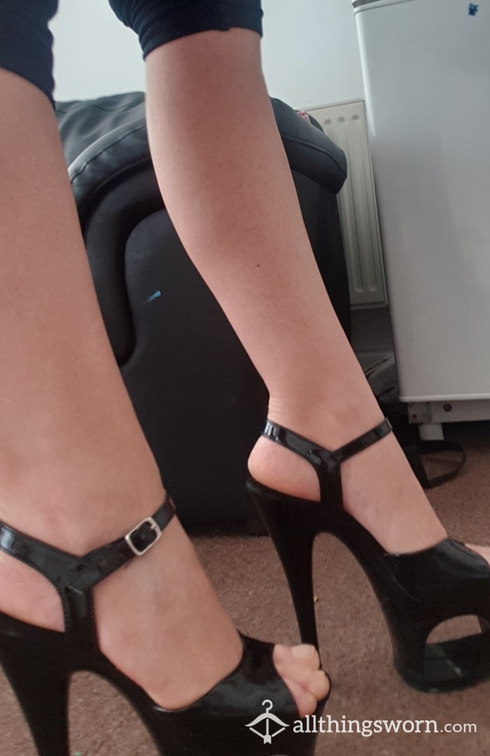 Well Used High Heel Platforms Whit Aroma