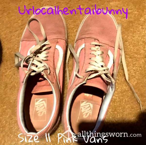Well Used Size 11 Pink Vans