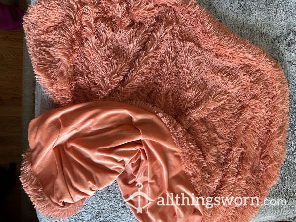 Well-used, Super Soft Cozy, Peach Blanket