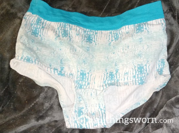 Well-worn And Stained, X-Temp Grannie-panties, Size 6 (medium)