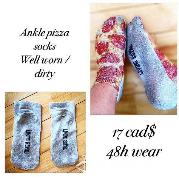 Well Worn Ankle Pizza Socks