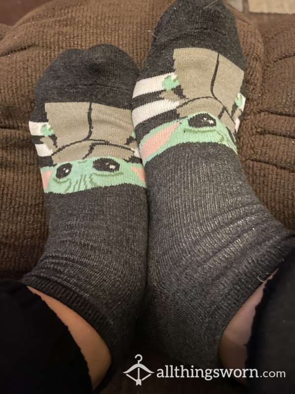 Well Worn Baby Yoda Socks