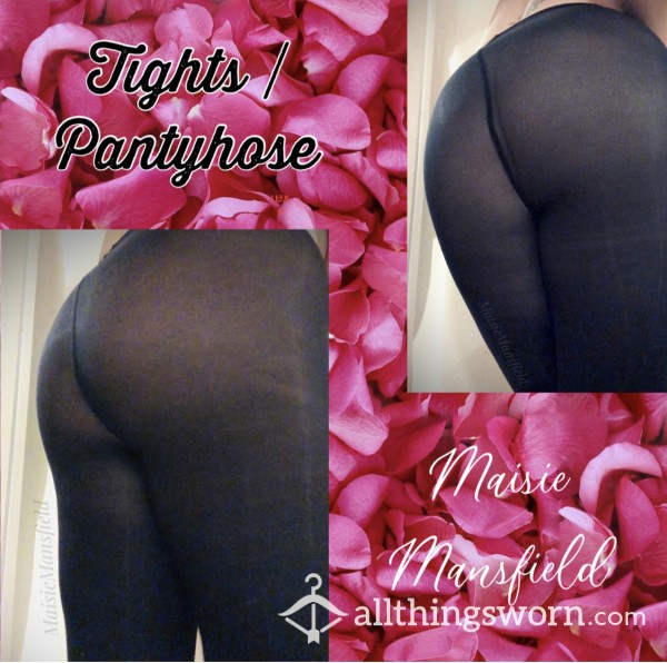 Opaque Black Tights / Pantyhose