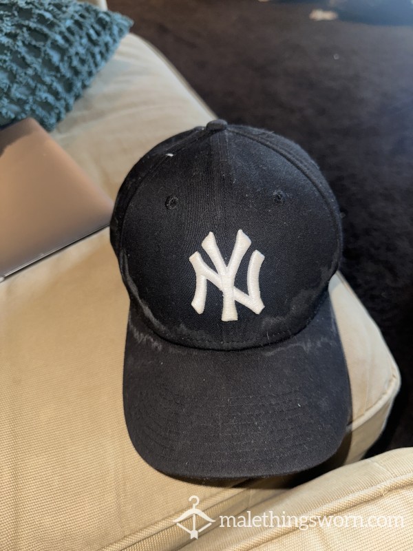 Well Worn Black Yankee’s Hat