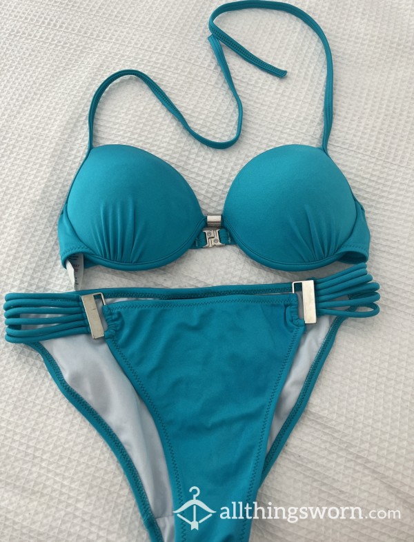 Well Worn Blue Bikini Set