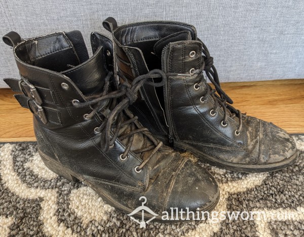 Well Worn Combat Boots