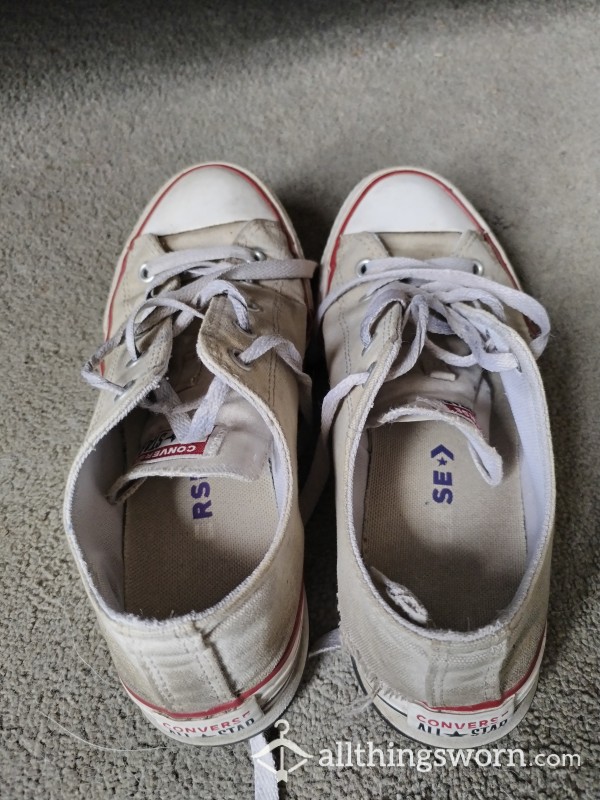 Well Worn Converse Size 4 Used To Train And Walk