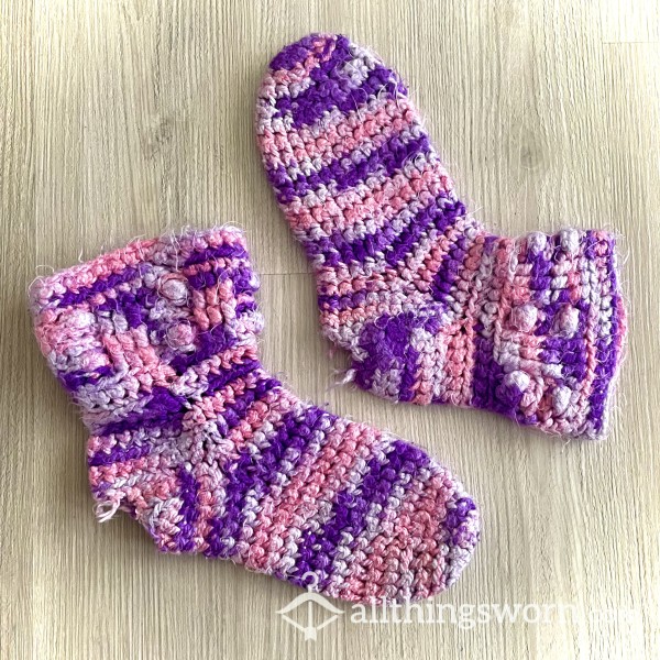 Well Worn Crochet Slippers! 💕