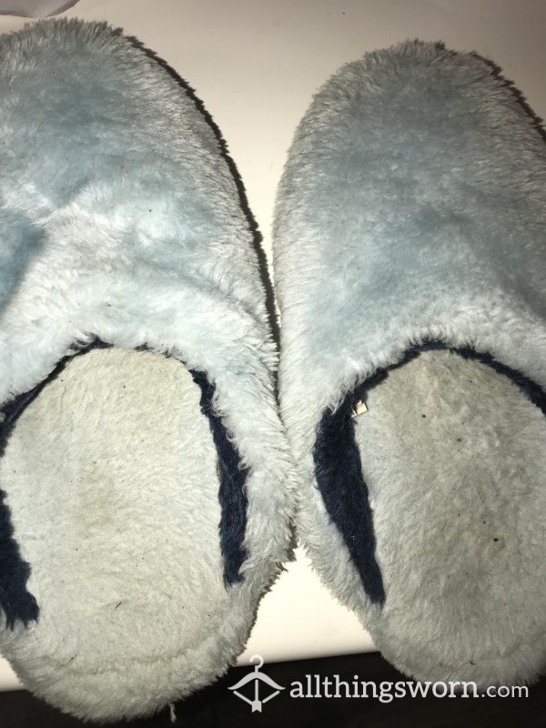 WELL WORN DAILY USE HOUSE SLIPPERS