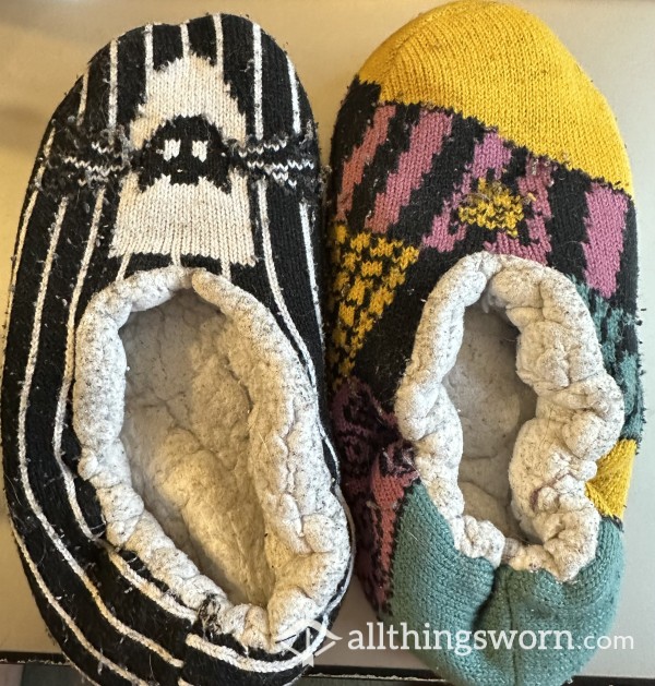 Well Worn Disney Slipper Socks - Nightmare Before Christmas