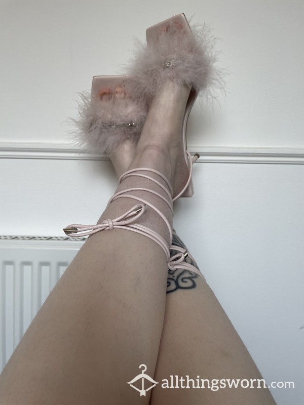Well Worn Fluffy Pink High Heels 👠