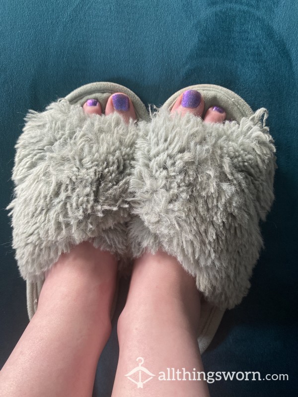 Well Worn Fluffy Slippers