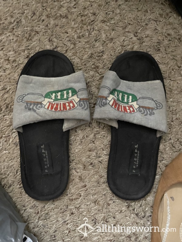 Well Worn “friends” House Slippers