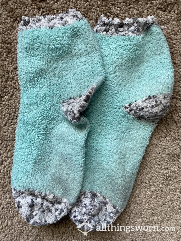 Well-worn Fuzzy Socks