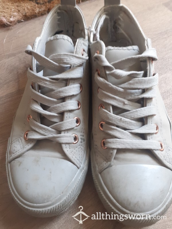Well Worn Grey Trainers