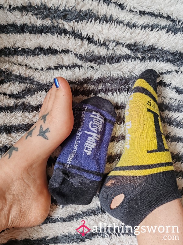 Well Worn Holey Harry Potter Socks