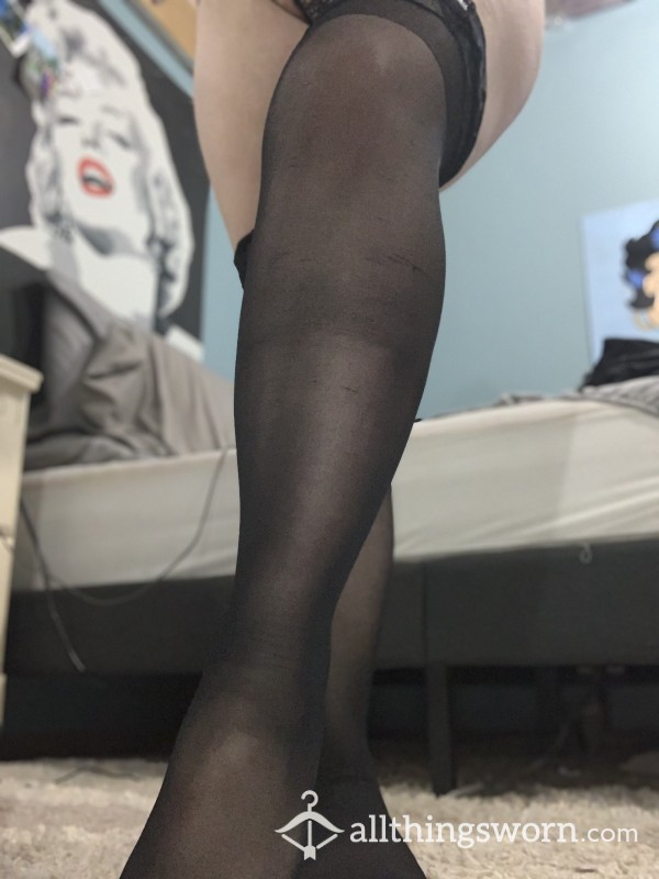Well Worn Lace Pantyhose