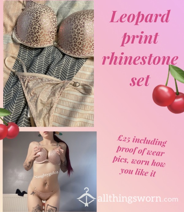 Well-worn Leopard Print Set💋| Worn During Sex Or 24hrs| Including Pics🥵
