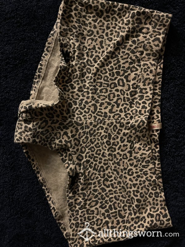 Well-worn Leopard Print Victoria’s Secret Boy Cut Panties