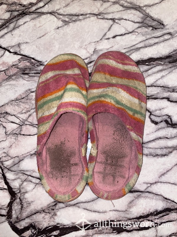 Well Worn Pink Slippers!