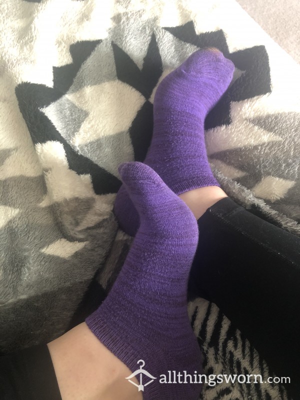 Well-worn Purple Socks