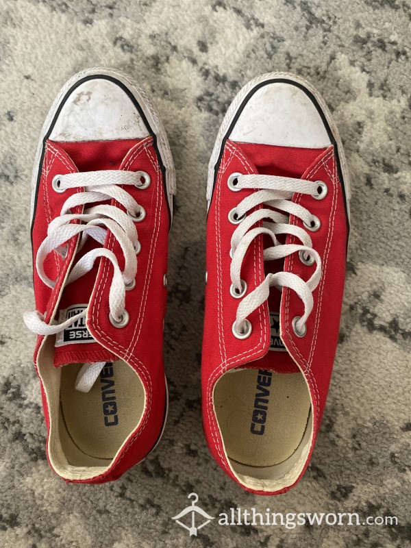 Well Worn Red Converse