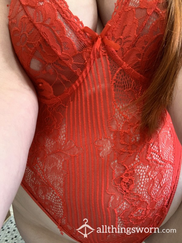 Well Worn Red Lingerie