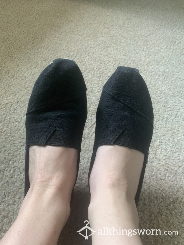 Well-worn Size 5 (US) Toms.