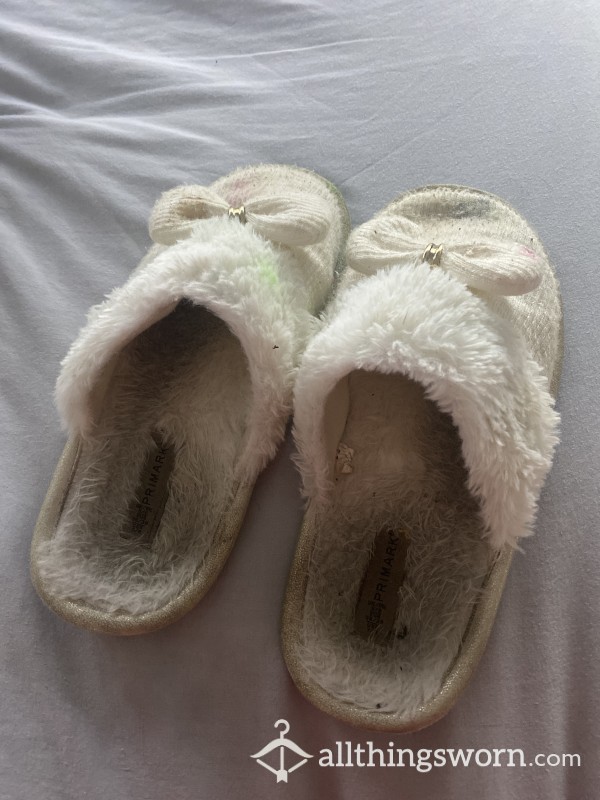Well Worn Slippers, 2 Years Old. Size 6