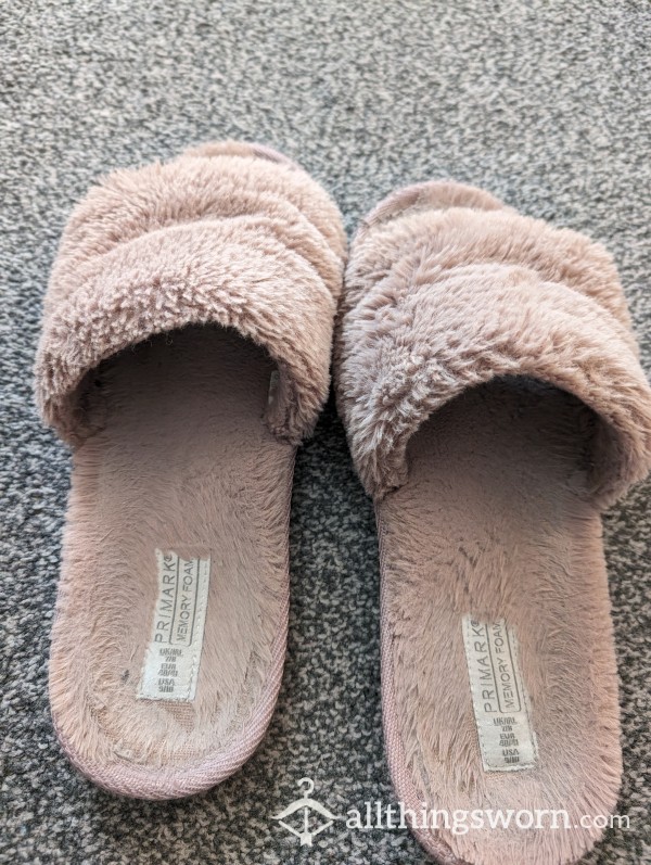 Well Worn Slippers In Light Brown Colour Size 7