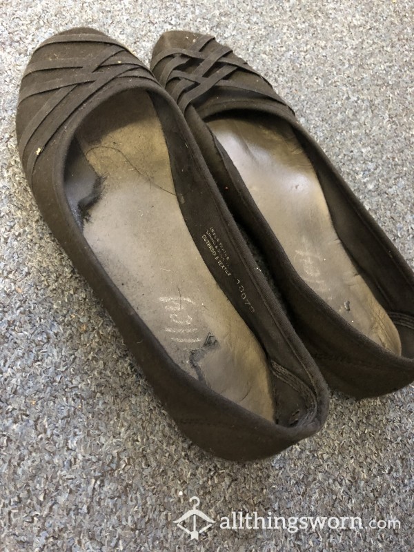Well Worn Smelling Work Flats