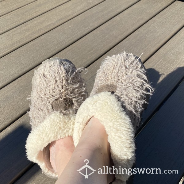 Well-Worn Smelly Furry Slippers