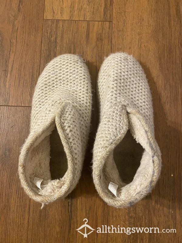 Well Worn Smelly HUGE Slippers