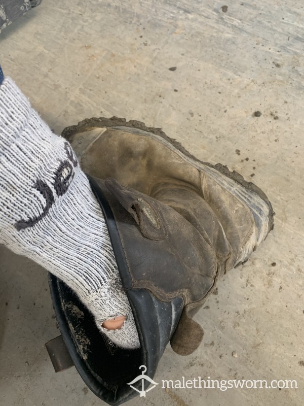 Well Worn Socks With Holes From Rigger Boots