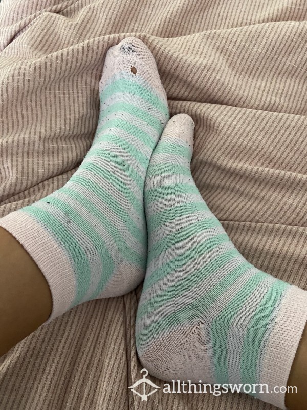Well-worn Stripy Socks