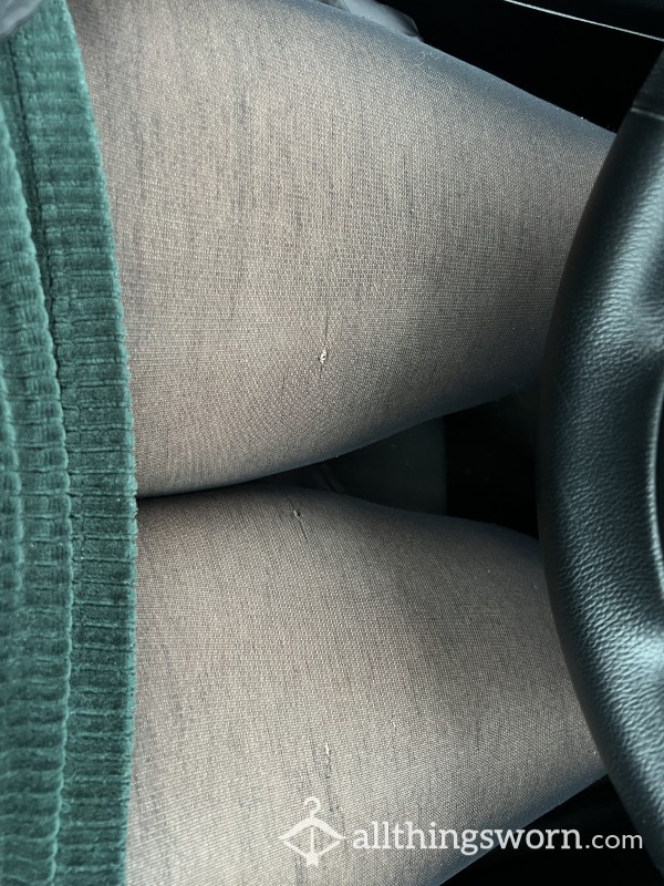 Well Worn Tights With Hole In Butt