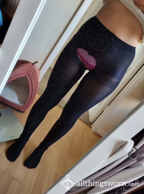 Well Worn Tights With Hole