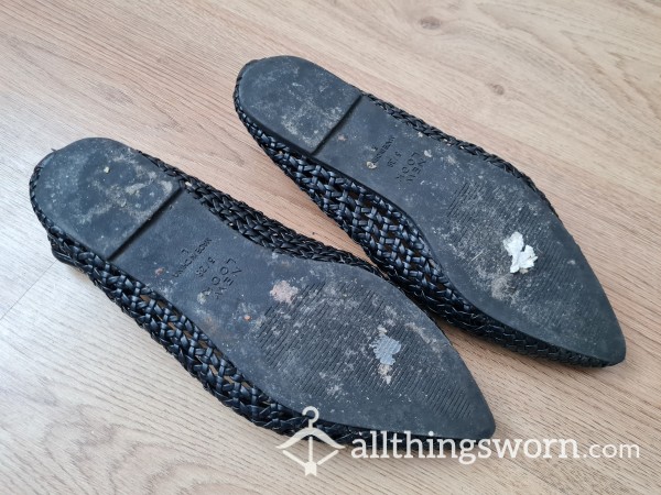 SOLD Well Worn Trashed Pointy Flats