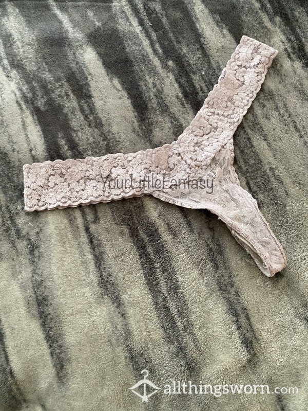 Well-Worn Lace Thong