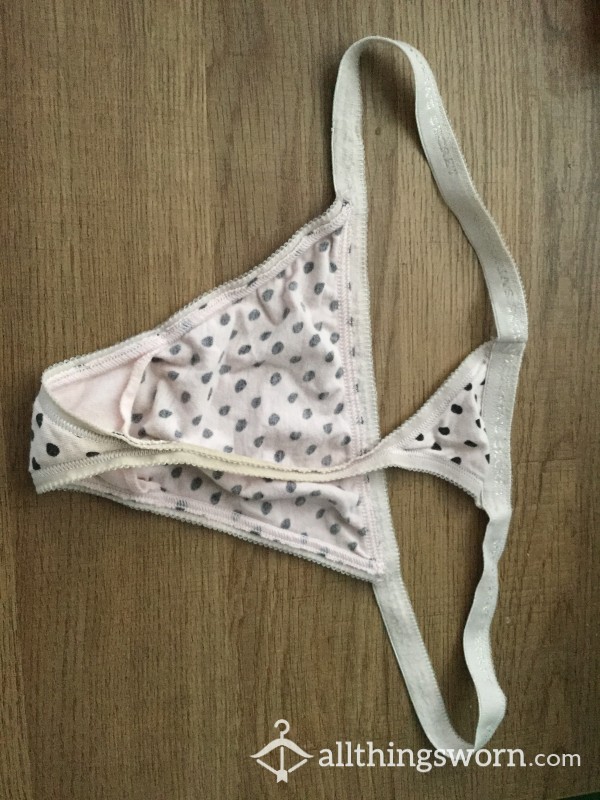 Well Worn Victoria’s Secret Thong.  Size Medium.  This One Is Old And Well Seasoned