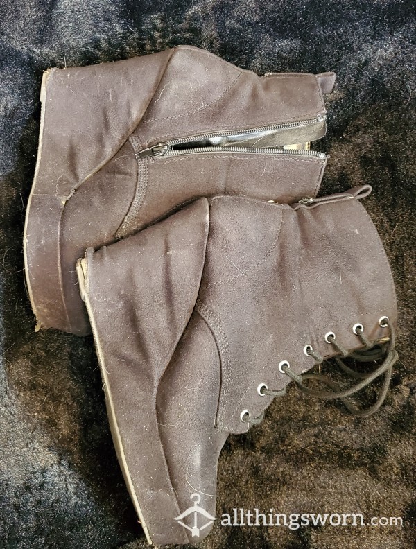 Well Worn Wedge Boots
