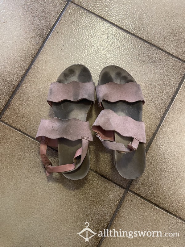 Well Worn Well Loved Pink Summer Sandals