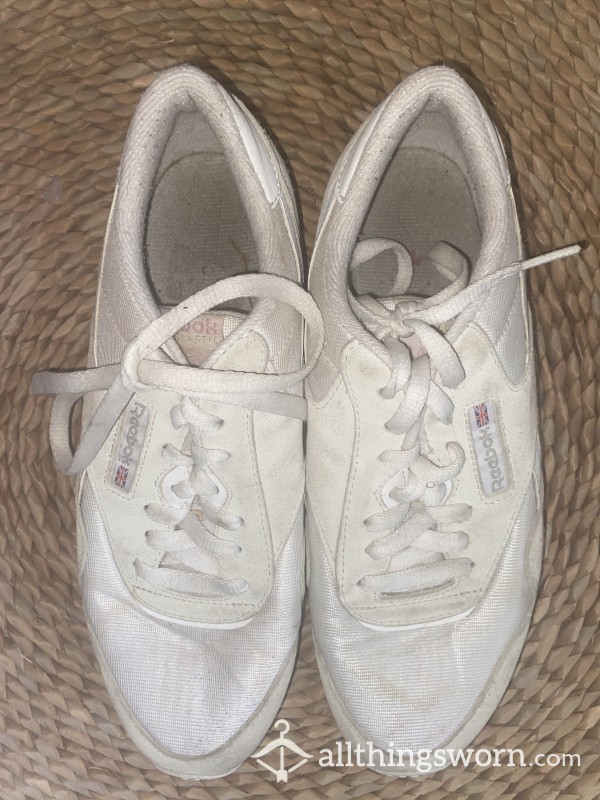 Well Worn White Sneakers
